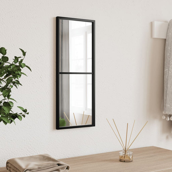 Wandspiegel Puggioli 20x50cm Schwarz (Rechteck Eisen)