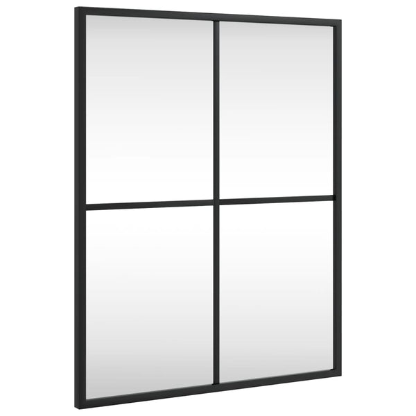 Schwarzer Wandspiegel Puggioli 40x50cm (rechteckig, Eisen)