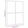 Schwarzer Wandspiegel Puggioli 40x50cm (rechteckig, Eisen)