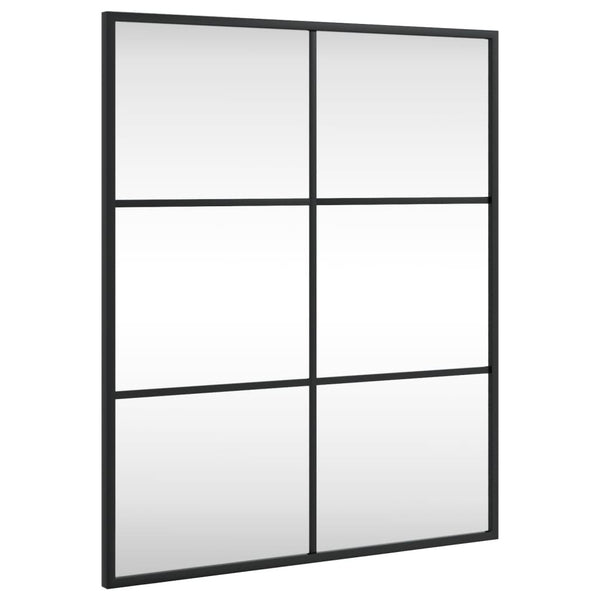 Schwarzer Wandspiegel Puggioli 50x60cm (rechteckig Eisen)