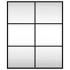Schwarzer Wandspiegel Puggioli 50x60cm (rechteckig Eisen)