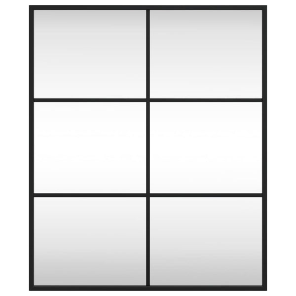 Schwarzer Wandspiegel Puggioli 50x60cm (rechteckig Eisen)