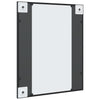 Schwarzer Wandspiegel Puggioli 50x60cm (rechteckig Eisen)