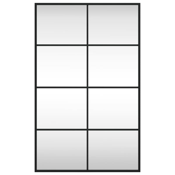 Schwarzer Wandspiegel Puggioli 50x80cm (Rechteck Eisen)