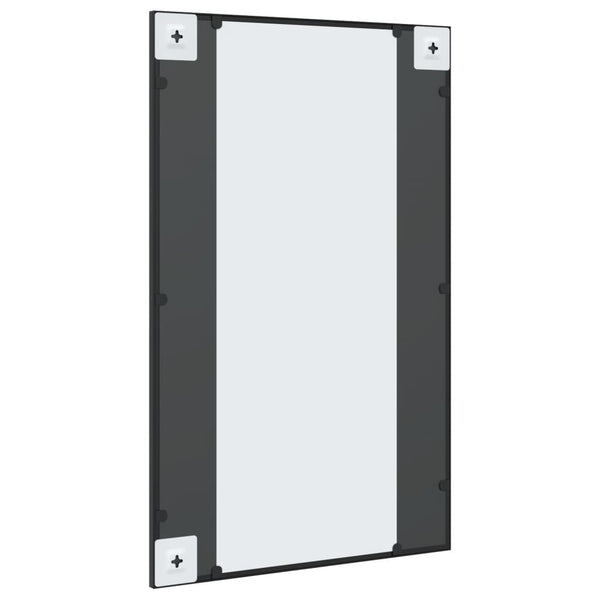 Schwarzer Wandspiegel Puggioli 50x80cm (Rechteck Eisen)