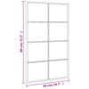 Schwarzer Wandspiegel Puggioli 50x80cm (Rechteck Eisen)