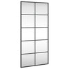 Schwarzer Wandspiegel Puggioli 50x100cm (rechteckig, Eisen)