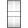 Schwarzer Wandspiegel Puggioli 50x100cm (rechteckig, Eisen)
