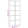Schwarzer Wandspiegel Puggioli 50x100cm (rechteckig, Eisen)