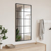 Schwarzer Wandspiegel Puggioli 50x100cm (rechteckig, Eisen)