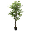 Künstliche Grünpflanze Feigenbaum Stoichitoiu 80cm (378 Blätter)