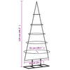 Schwarzer dekorativer Weihnachtsbaum Mirelia 125cm