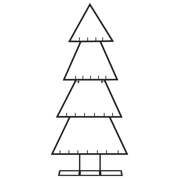Schwarzer dekorativer Weihnachtsbaum Koroli aus Metall 125cm