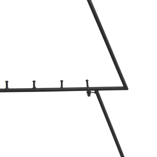 Schwarzer dekorativer Weihnachtsbaum Koroli aus Metall 125cm