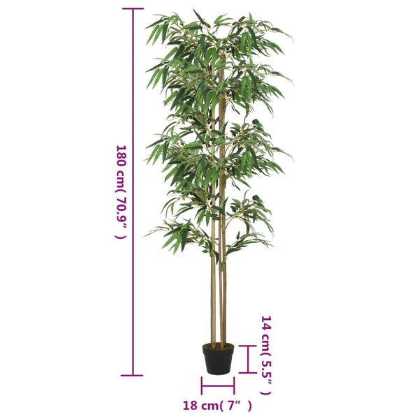 Vihreä tekokasvi bambupuu Graphics 180cm (1216 lehteä)