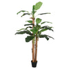 Grüne Kunstpflanze Bananenbaum Luixa 150cm (18 Blätter)