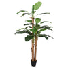 Grüne Kunstpflanze Bananenbaum Luixa 200cm (22 Blätter)