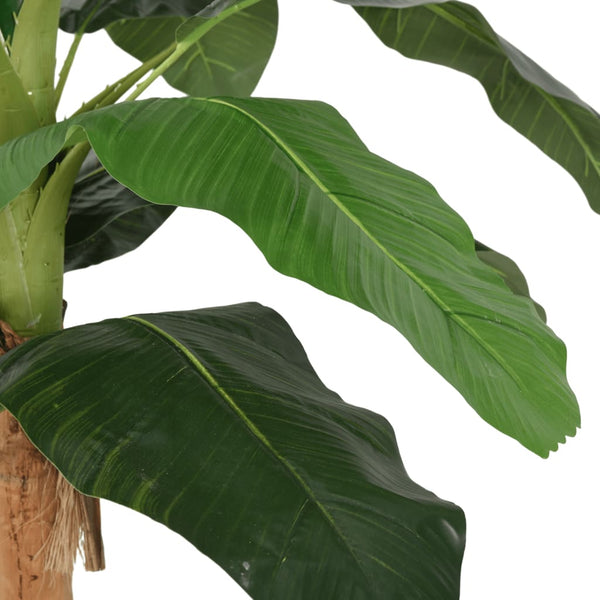 Grüne Kunstpflanze Bananenbaum Luixa 200cm (22 Blätter)