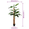 Grüne Kunstpflanze Bananenbaum Luixa 200cm (22 Blätter)
