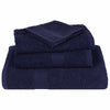 Marineblaues Handtuch-Set Spina 8-teilig (100% Baumwolle)