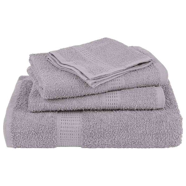 Graues Handtuch-Set Spina, 8-teilig (100% Baumwolle)