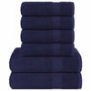Marineblaues Handtuchset Cirus 6-teilig (100 % Baumwolle)