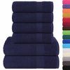 Marineblaues Handtuchset Cirus 6-teilig (100 % Baumwolle)