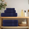 Marineblaues Handtuchset Cirus 6-teilig (100 % Baumwolle)