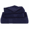 Marineblaues Handtuchset Cirus 6-teilig (100 % Baumwolle)