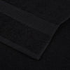 Schwarzes Handtuchset Cirus 6-teilig (100 % Baumwolle)