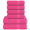 Rosa Handtuch-Set Cirus 12-teilig (100% Baumwolle)