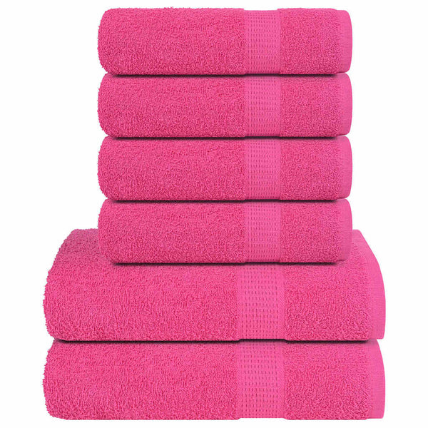 Rosa Handtuch-Set Cirus 12-teilig (100% Baumwolle)