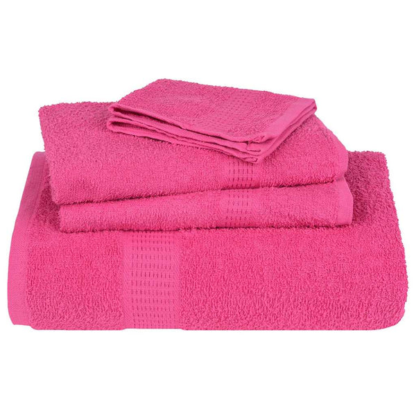 Rosa Handtuch-Set Cirus 12-teilig (100% Baumwolle)