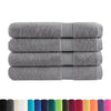 Graue Premium-Handtücher Sterieana 100x200cm (4 Stück 600 g/m² 100% Baumwolle)