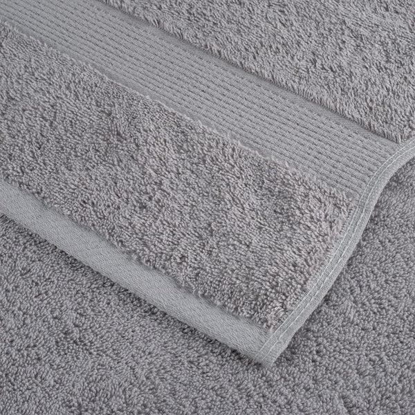 Graue Premium-Handtücher Sterieana 100x200cm (4 Stück 600 g/m² 100% Baumwolle)