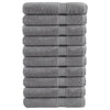 Graue Premium Handtücher Sterieana 100x200cm (10 Stück 600 g/m² 100% Baumwolle)