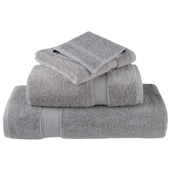 Graue Premium Handtücher Sterieana 100x200cm (10 Stück 600 g/m² 100% Baumwolle)