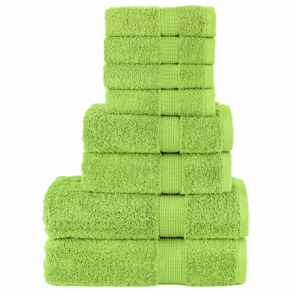 Apfelgrüne Premium-Handtücher Muica 600 g/m² (8 Stück, 100 % Baumwolle)