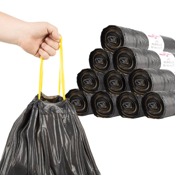 Musta roskapussit kiristysnyöreillä Constatina 60 l (250 kpl)
