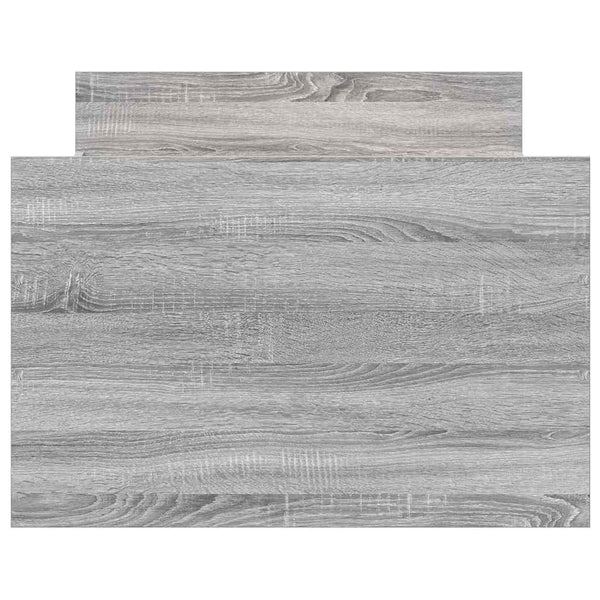 Graues Bettgestell mit Kopfteilen Milu 90x200cm