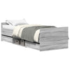 Bettgestell Sonoma Grau mit Kopfteil Milu 75x190cm
