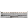 Bettgestell Sonoma Grau mit Kopfteil Milu 75x190cm