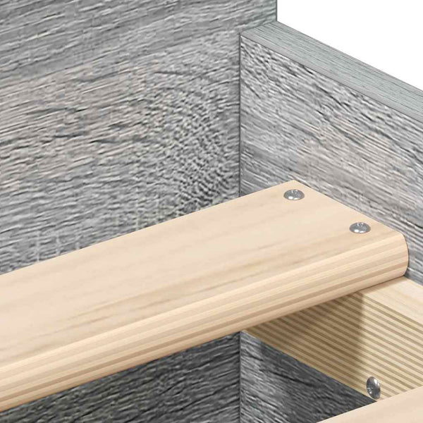 Bettgestell Sonoma Grau mit Kopfteil Milu 75x190cm