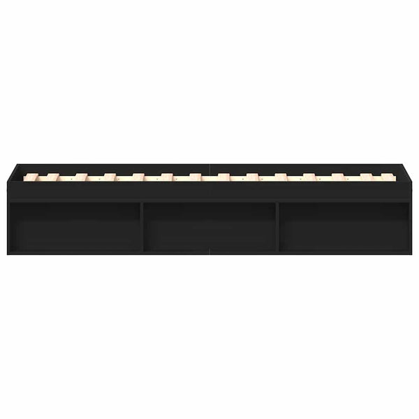 Schwarzes Bettgestell Tisha 90x200cm