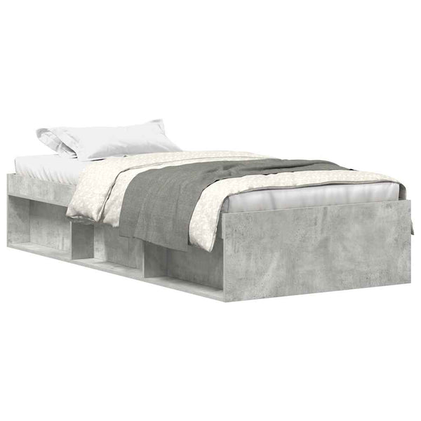 Bettgestell Tisha in Betongrau 90x200cm