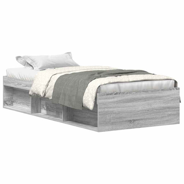 Graues Bettgestell Tisha 90x200cm