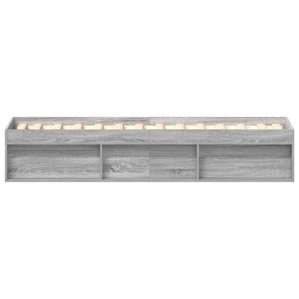 Graues Bettgestell Tisha 90x200cm