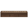 Bettgestell Tisha aus brauner Eiche 90x200cm