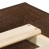 Bettgestell Tisha aus brauner Eiche 90x200cm