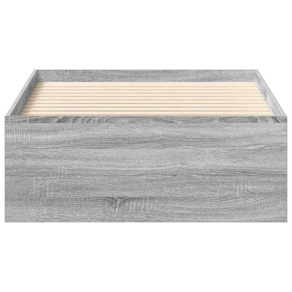 Grauer Bettrahmen Tisha 90x190cm